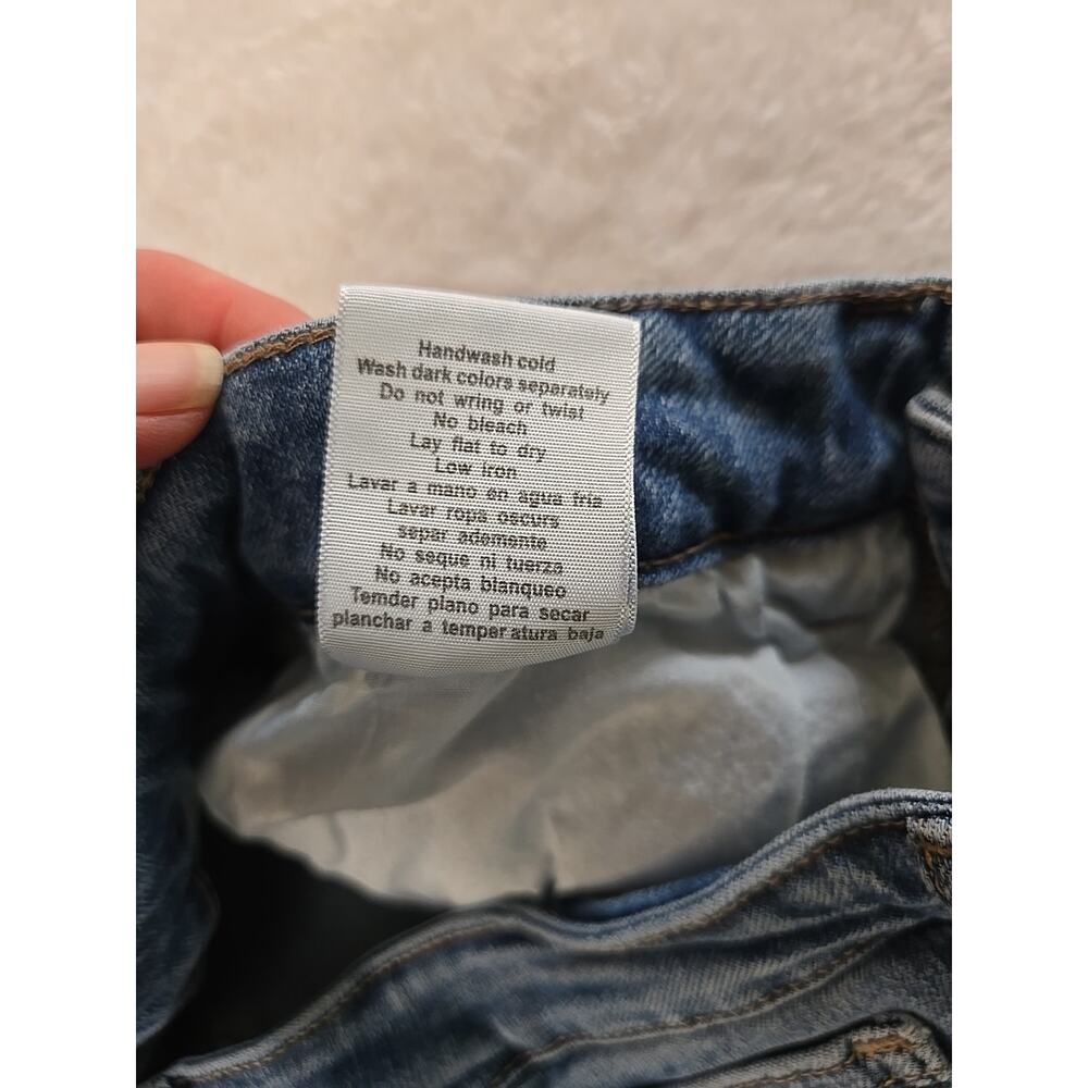 Judy Blue High-waisted Cropped Skinny Jeans Womans Sz 9/29 JB88259 Frayed Cuffs - Picture 5 of 14